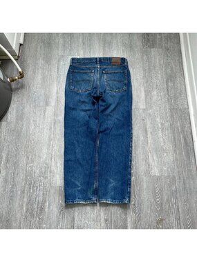 Navy Blue Vintage Lee Faded Regular Fit Denim Jeans